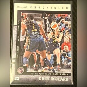 Caitlin Clark Basketball Card Panini Chronicled Rousing Performance Dashes Dream